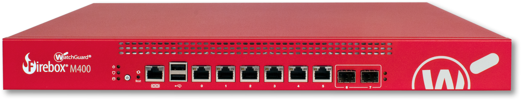 Front view of Firebox M400 firewall